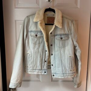 Levi Jean and fleece jacket